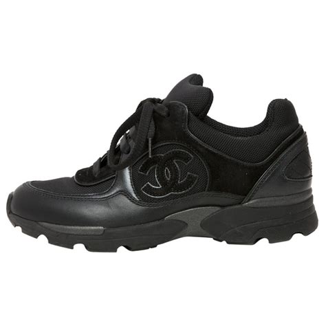 chanel trainers women black.